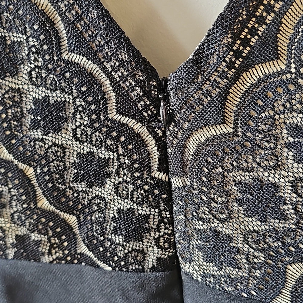 Jessica Size 10 Black and Gold Lace Mini Dress - Picture 4 of 7